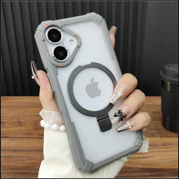 Gray Rugged MagSafe Kickstand Case - Picture 3 of 3